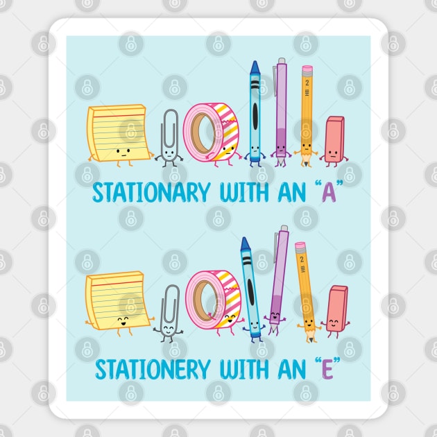 Stationery with an "E" | by queenie's cards Magnet by queenie's cards